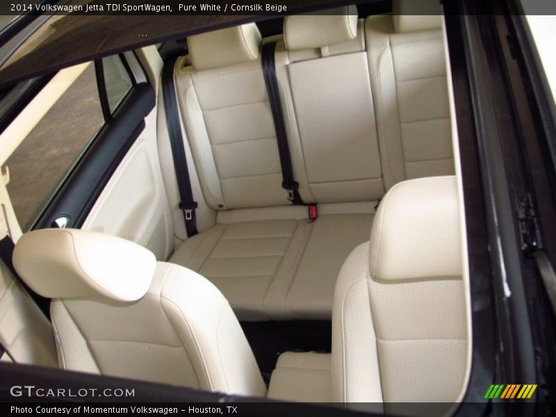 Pure White / Cornsilk Beige 2014 Volkswagen Jetta TDI SportWagen