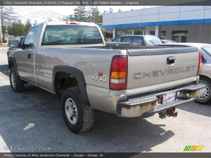 Light Pewter Metallic / Graphite 2001 Chevrolet Silverado 2500HD LS Regular Cab 4x4