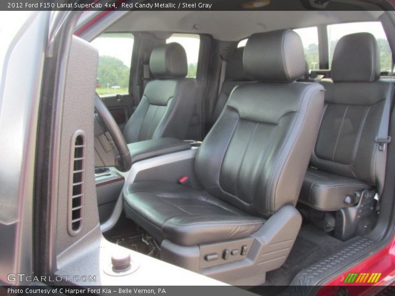 Red Candy Metallic / Steel Gray 2012 Ford F150 Lariat SuperCab 4x4
