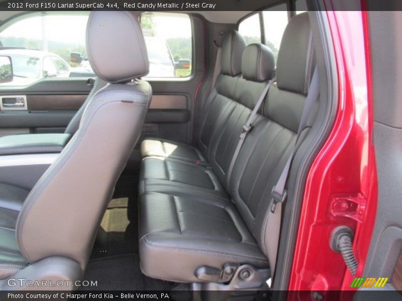 Red Candy Metallic / Steel Gray 2012 Ford F150 Lariat SuperCab 4x4