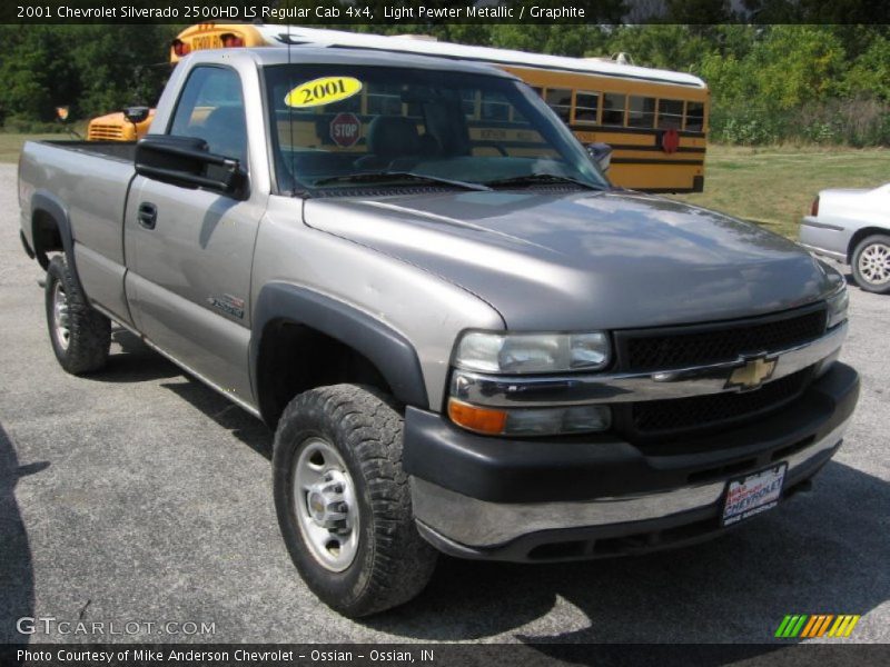 Light Pewter Metallic / Graphite 2001 Chevrolet Silverado 2500HD LS Regular Cab 4x4