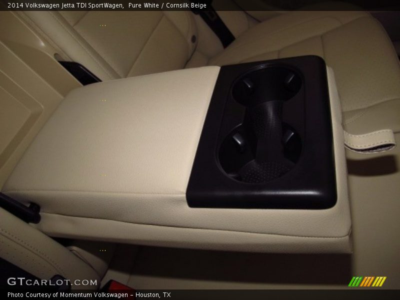Pure White / Cornsilk Beige 2014 Volkswagen Jetta TDI SportWagen