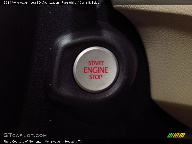 Pure White / Cornsilk Beige 2014 Volkswagen Jetta TDI SportWagen