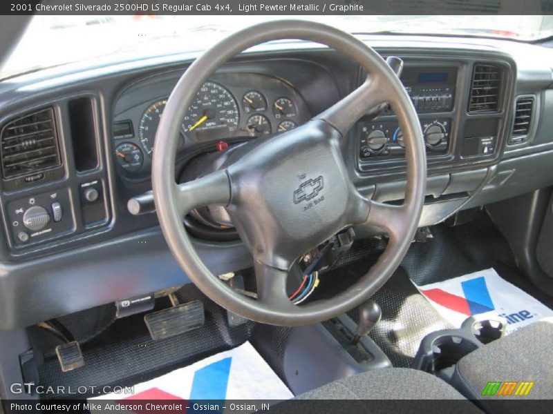 Light Pewter Metallic / Graphite 2001 Chevrolet Silverado 2500HD LS Regular Cab 4x4