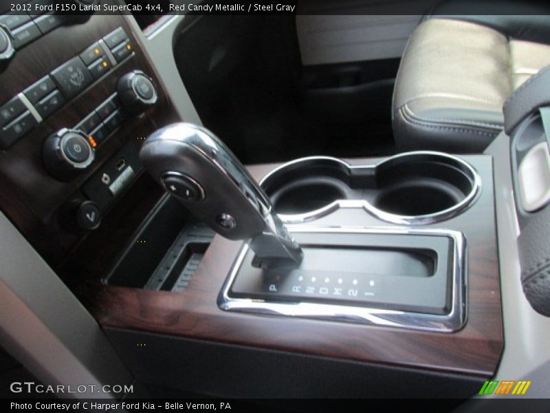Red Candy Metallic / Steel Gray 2012 Ford F150 Lariat SuperCab 4x4