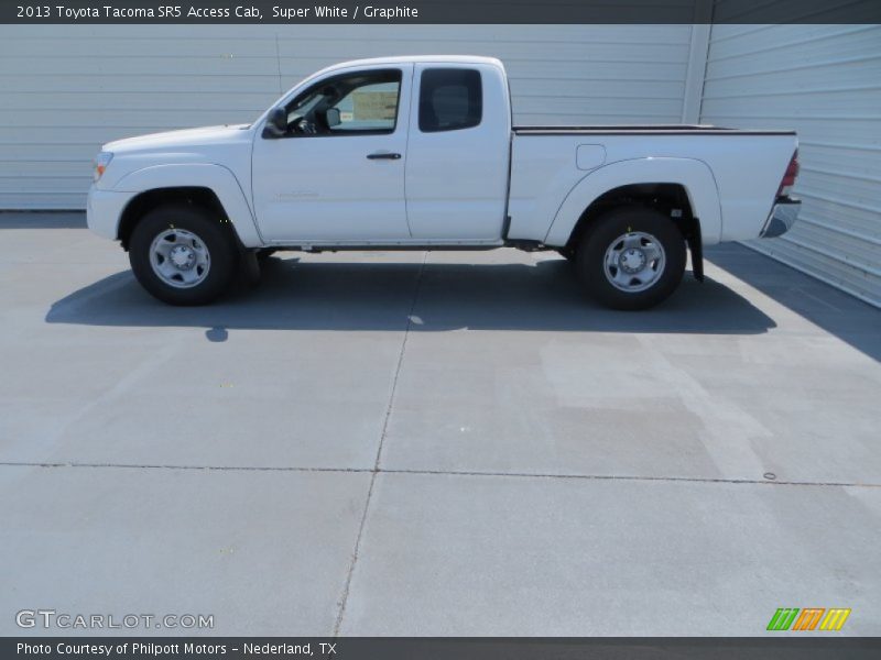 Super White / Graphite 2013 Toyota Tacoma SR5 Access Cab
