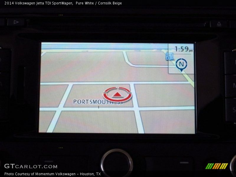 Pure White / Cornsilk Beige 2014 Volkswagen Jetta TDI SportWagen