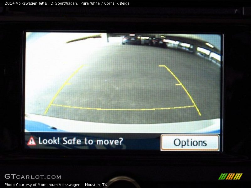 Pure White / Cornsilk Beige 2014 Volkswagen Jetta TDI SportWagen