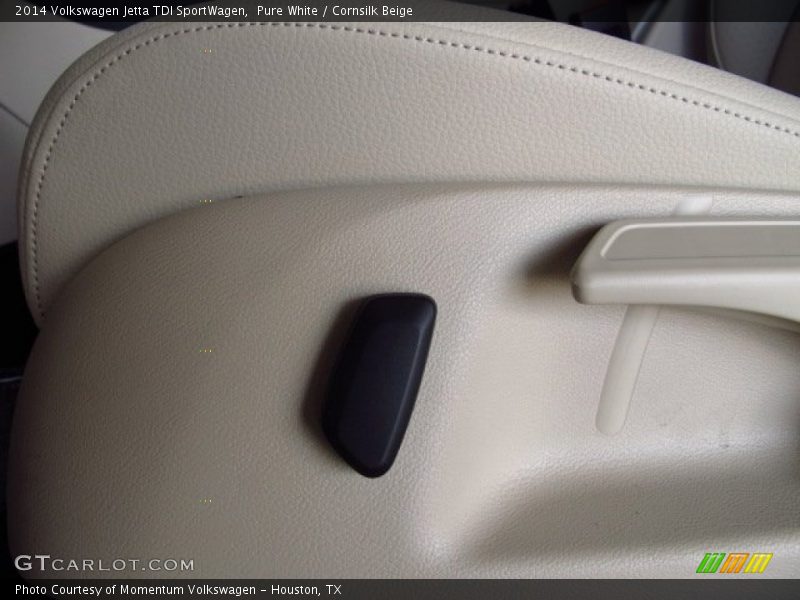 Pure White / Cornsilk Beige 2014 Volkswagen Jetta TDI SportWagen