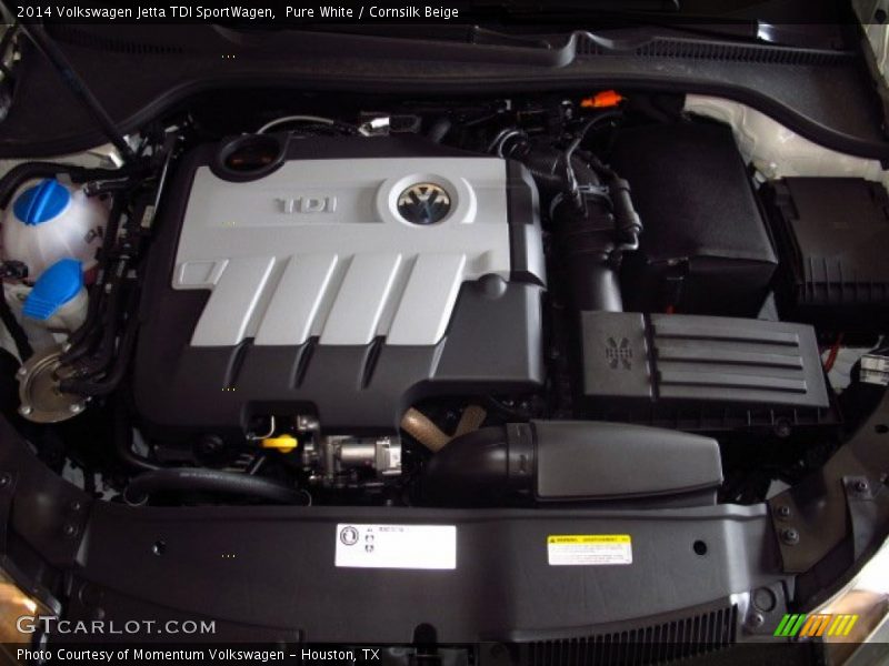 Pure White / Cornsilk Beige 2014 Volkswagen Jetta TDI SportWagen