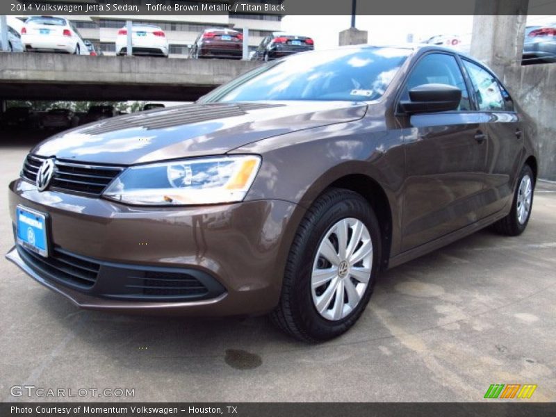 Toffee Brown Metallic / Titan Black 2014 Volkswagen Jetta S Sedan