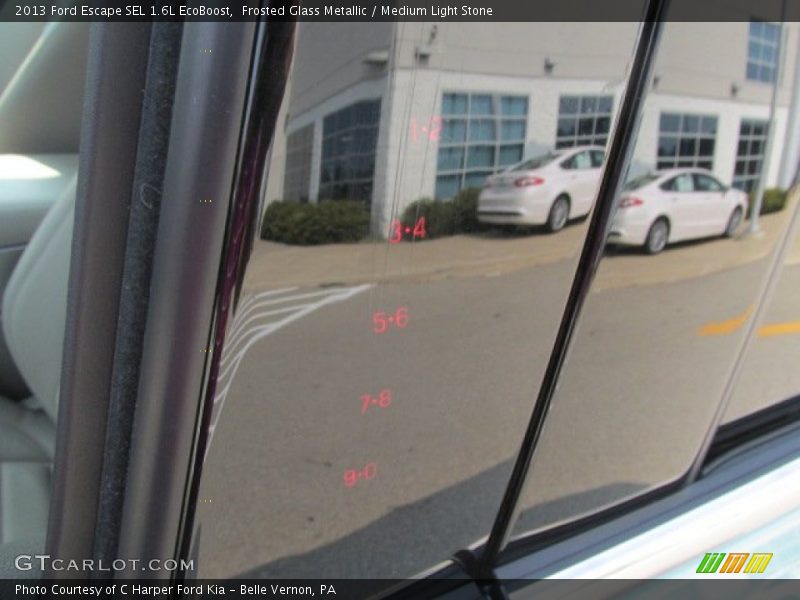 Frosted Glass Metallic / Medium Light Stone 2013 Ford Escape SEL 1.6L EcoBoost