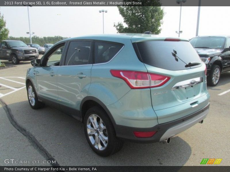 Frosted Glass Metallic / Medium Light Stone 2013 Ford Escape SEL 1.6L EcoBoost