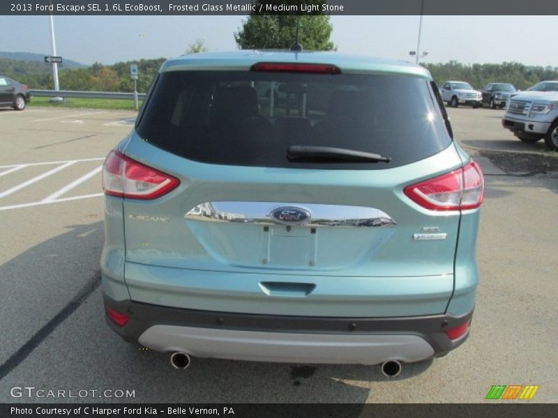 Frosted Glass Metallic / Medium Light Stone 2013 Ford Escape SEL 1.6L EcoBoost