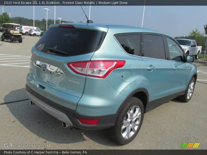 Frosted Glass Metallic / Medium Light Stone 2013 Ford Escape SEL 1.6L EcoBoost