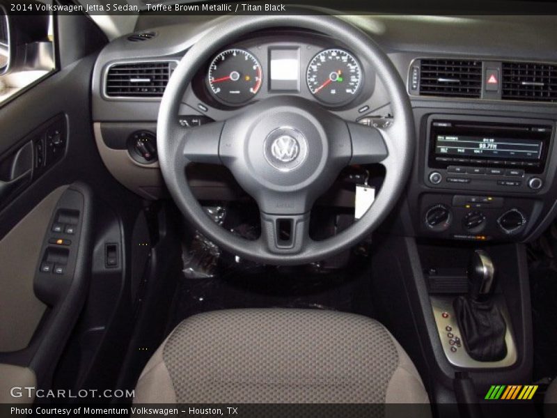 Toffee Brown Metallic / Titan Black 2014 Volkswagen Jetta S Sedan