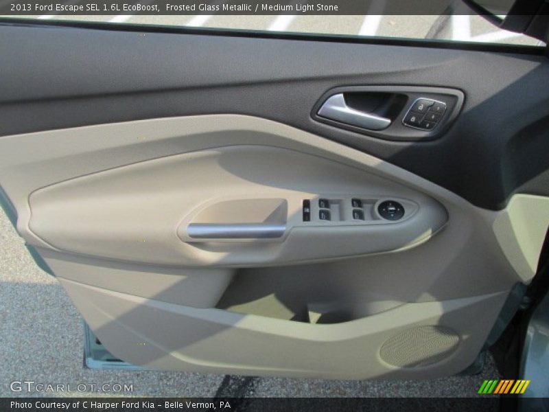 Frosted Glass Metallic / Medium Light Stone 2013 Ford Escape SEL 1.6L EcoBoost