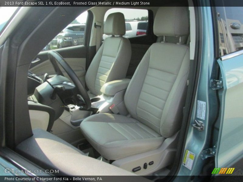 Frosted Glass Metallic / Medium Light Stone 2013 Ford Escape SEL 1.6L EcoBoost