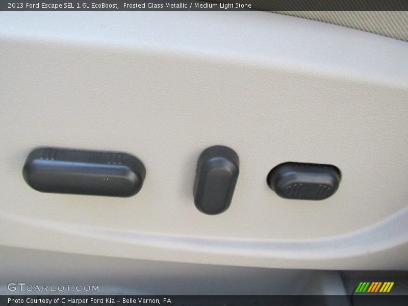 Frosted Glass Metallic / Medium Light Stone 2013 Ford Escape SEL 1.6L EcoBoost