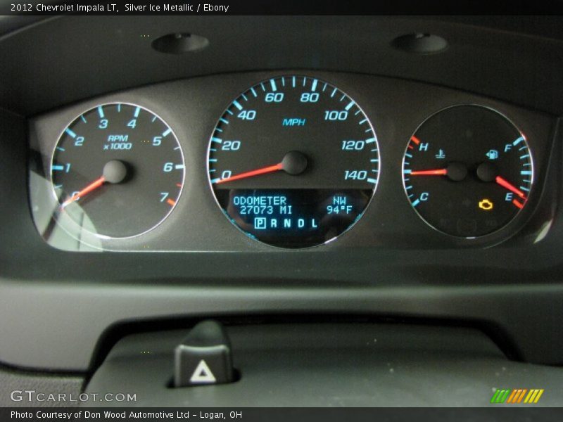 Silver Ice Metallic / Ebony 2012 Chevrolet Impala LT