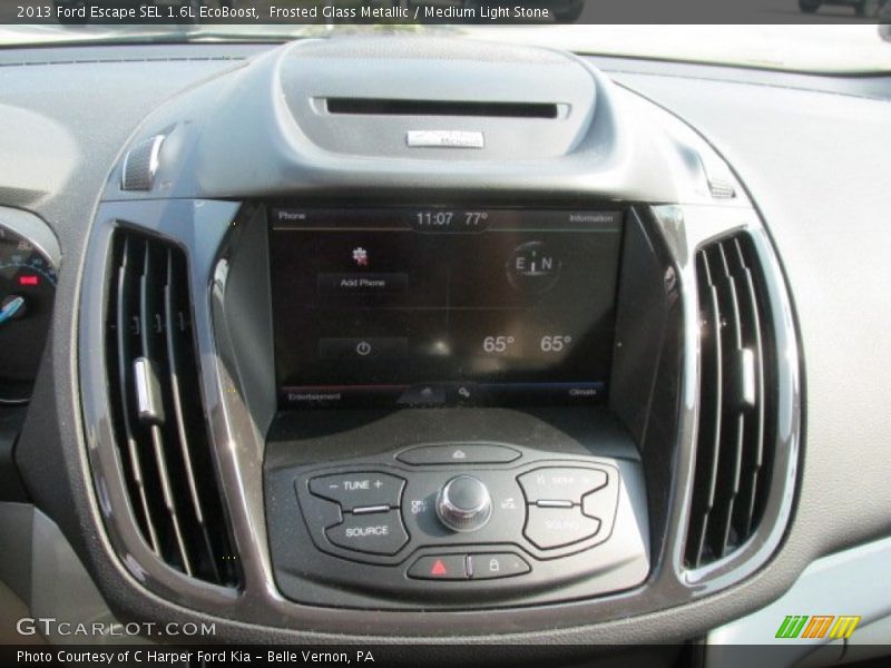 Frosted Glass Metallic / Medium Light Stone 2013 Ford Escape SEL 1.6L EcoBoost