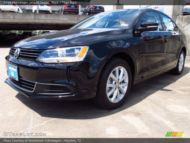 Black / Titan Black 2014 Volkswagen Jetta SE Sedan