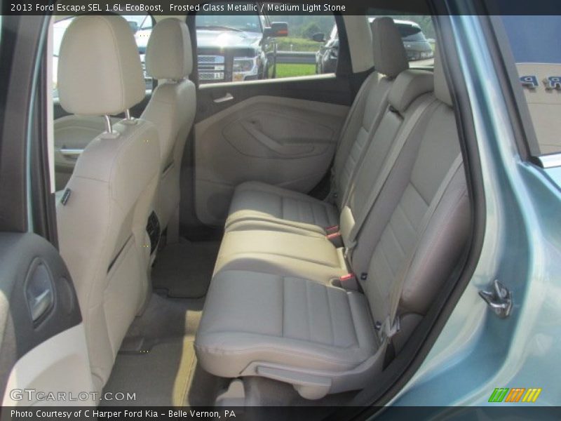 Frosted Glass Metallic / Medium Light Stone 2013 Ford Escape SEL 1.6L EcoBoost