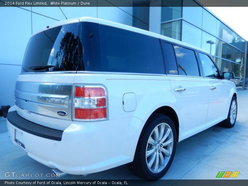 White Platinum / Dune 2014 Ford Flex Limited