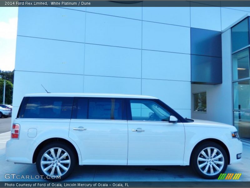 White Platinum / Dune 2014 Ford Flex Limited