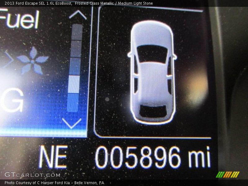 Frosted Glass Metallic / Medium Light Stone 2013 Ford Escape SEL 1.6L EcoBoost