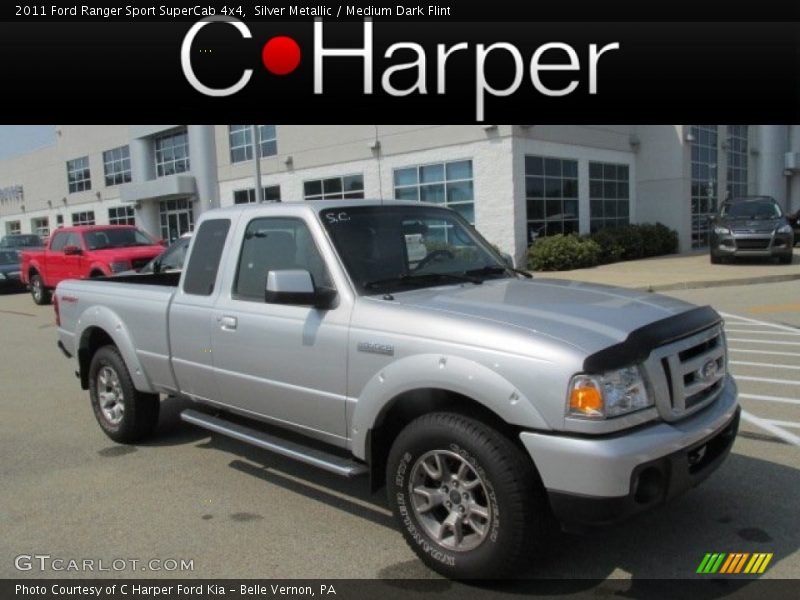 Silver Metallic / Medium Dark Flint 2011 Ford Ranger Sport SuperCab 4x4