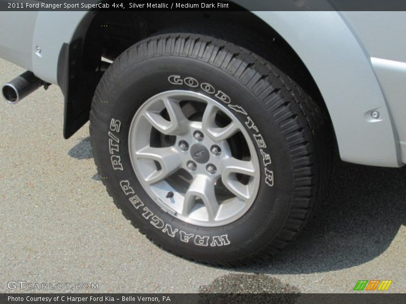 Silver Metallic / Medium Dark Flint 2011 Ford Ranger Sport SuperCab 4x4
