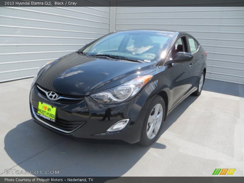 Black / Gray 2013 Hyundai Elantra GLS