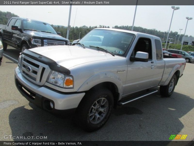 Silver Metallic / Medium Dark Flint 2011 Ford Ranger Sport SuperCab 4x4