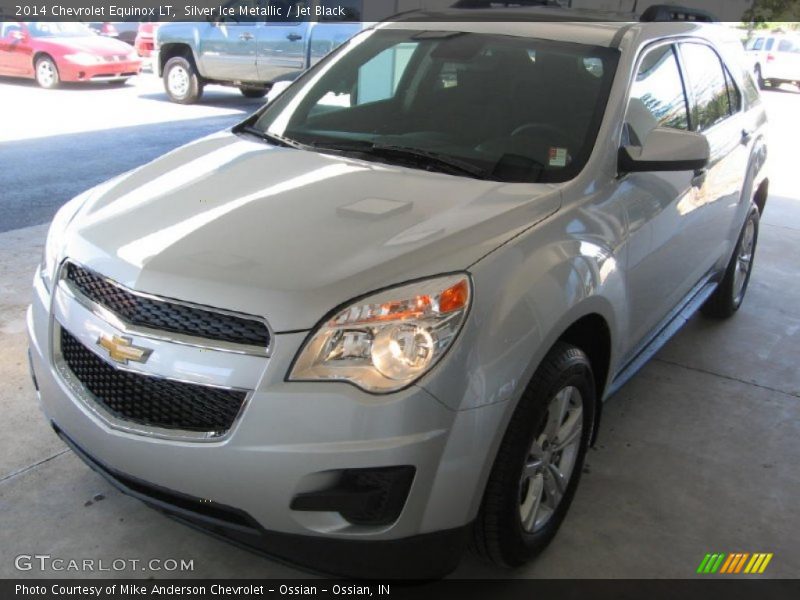 Silver Ice Metallic / Jet Black 2014 Chevrolet Equinox LT