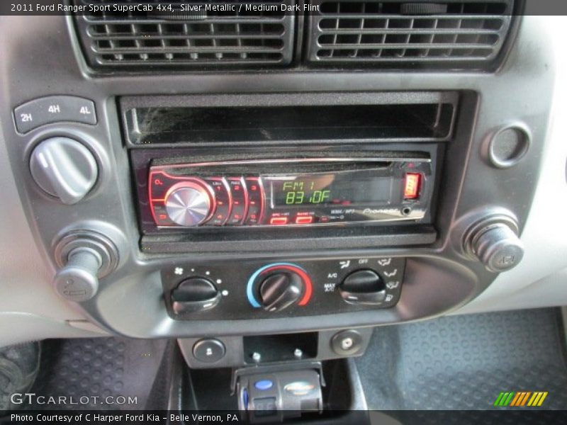 Silver Metallic / Medium Dark Flint 2011 Ford Ranger Sport SuperCab 4x4