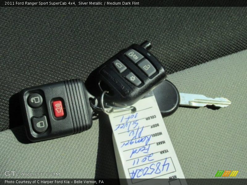 Silver Metallic / Medium Dark Flint 2011 Ford Ranger Sport SuperCab 4x4
