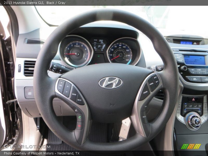 Black / Gray 2013 Hyundai Elantra GLS