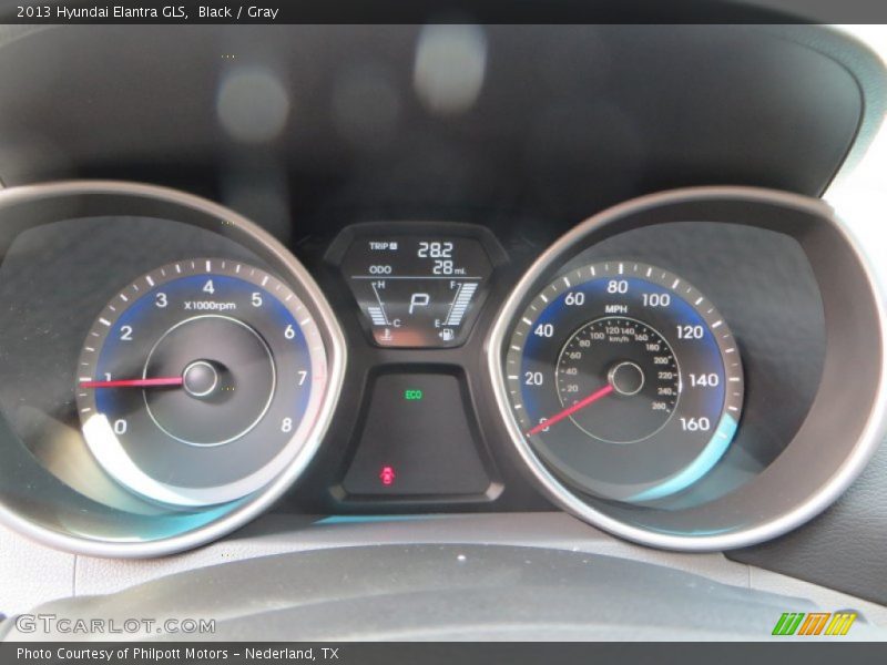 Black / Gray 2013 Hyundai Elantra GLS