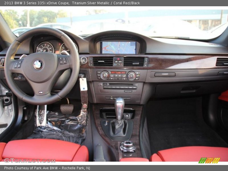 Titanium Silver Metallic / Coral Red/Black 2013 BMW 3 Series 335i xDrive Coupe