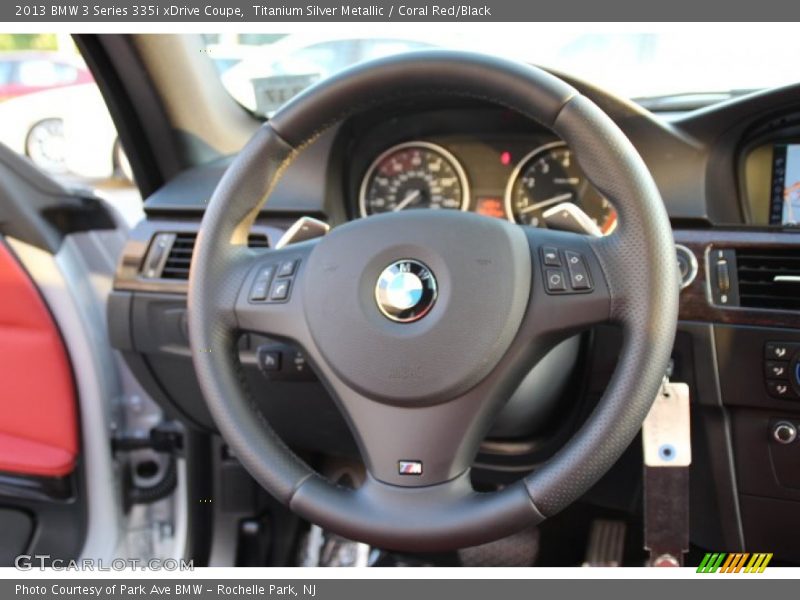 Titanium Silver Metallic / Coral Red/Black 2013 BMW 3 Series 335i xDrive Coupe