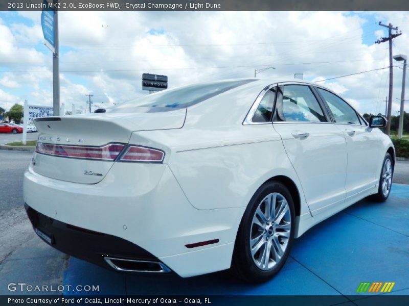 Crystal Champagne / Light Dune 2013 Lincoln MKZ 2.0L EcoBoost FWD