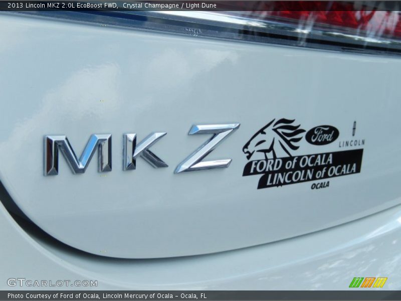 Crystal Champagne / Light Dune 2013 Lincoln MKZ 2.0L EcoBoost FWD
