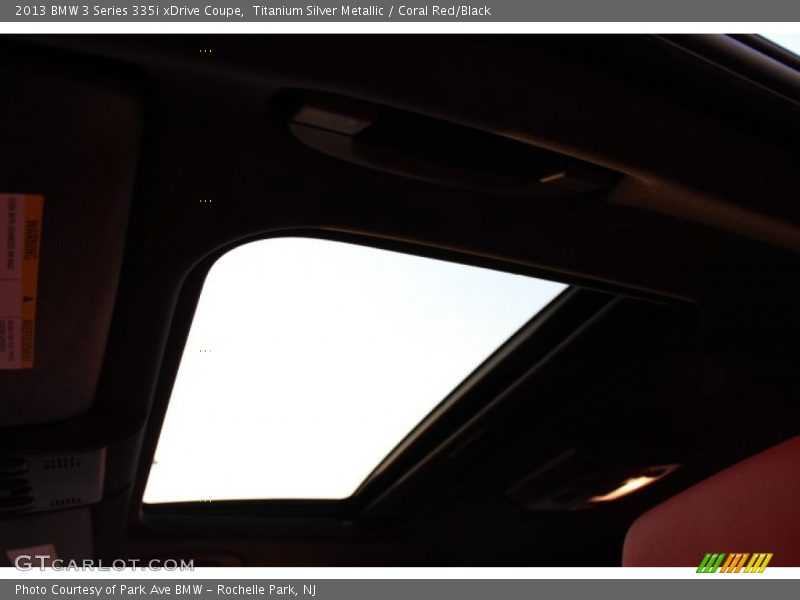 Titanium Silver Metallic / Coral Red/Black 2013 BMW 3 Series 335i xDrive Coupe