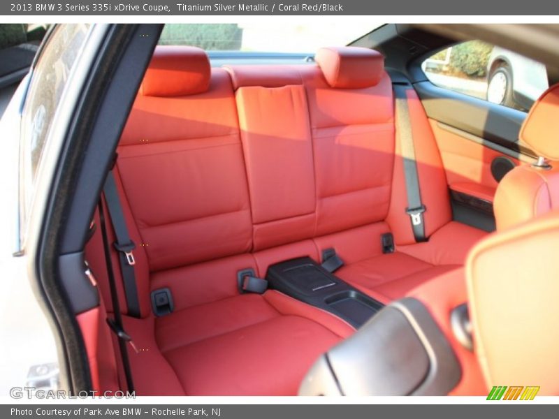 Titanium Silver Metallic / Coral Red/Black 2013 BMW 3 Series 335i xDrive Coupe