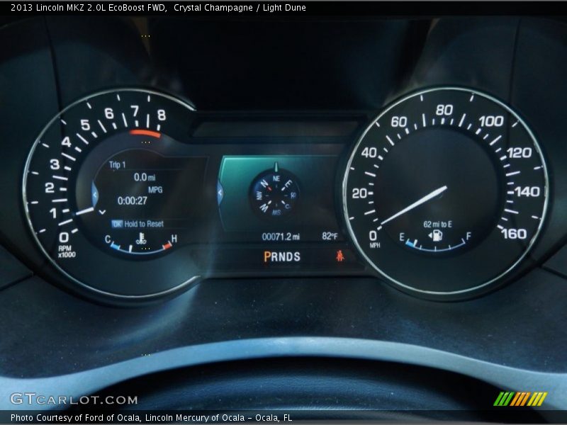 Crystal Champagne / Light Dune 2013 Lincoln MKZ 2.0L EcoBoost FWD