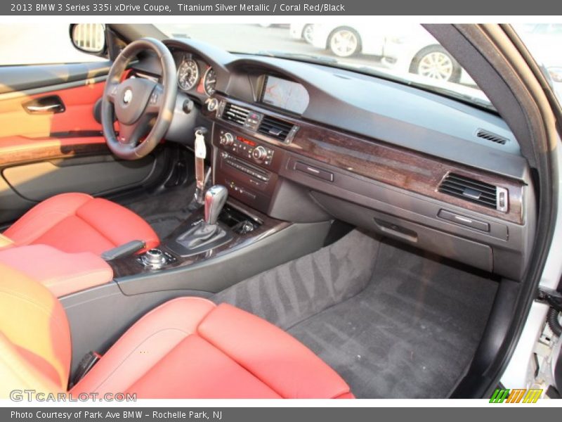 Titanium Silver Metallic / Coral Red/Black 2013 BMW 3 Series 335i xDrive Coupe