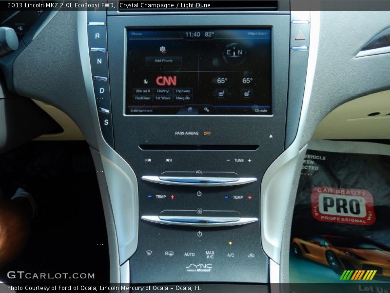 Crystal Champagne / Light Dune 2013 Lincoln MKZ 2.0L EcoBoost FWD