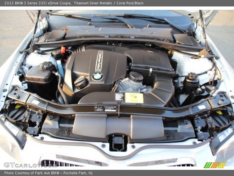 Titanium Silver Metallic / Coral Red/Black 2013 BMW 3 Series 335i xDrive Coupe