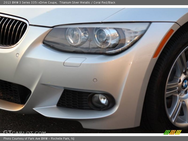 Titanium Silver Metallic / Coral Red/Black 2013 BMW 3 Series 335i xDrive Coupe